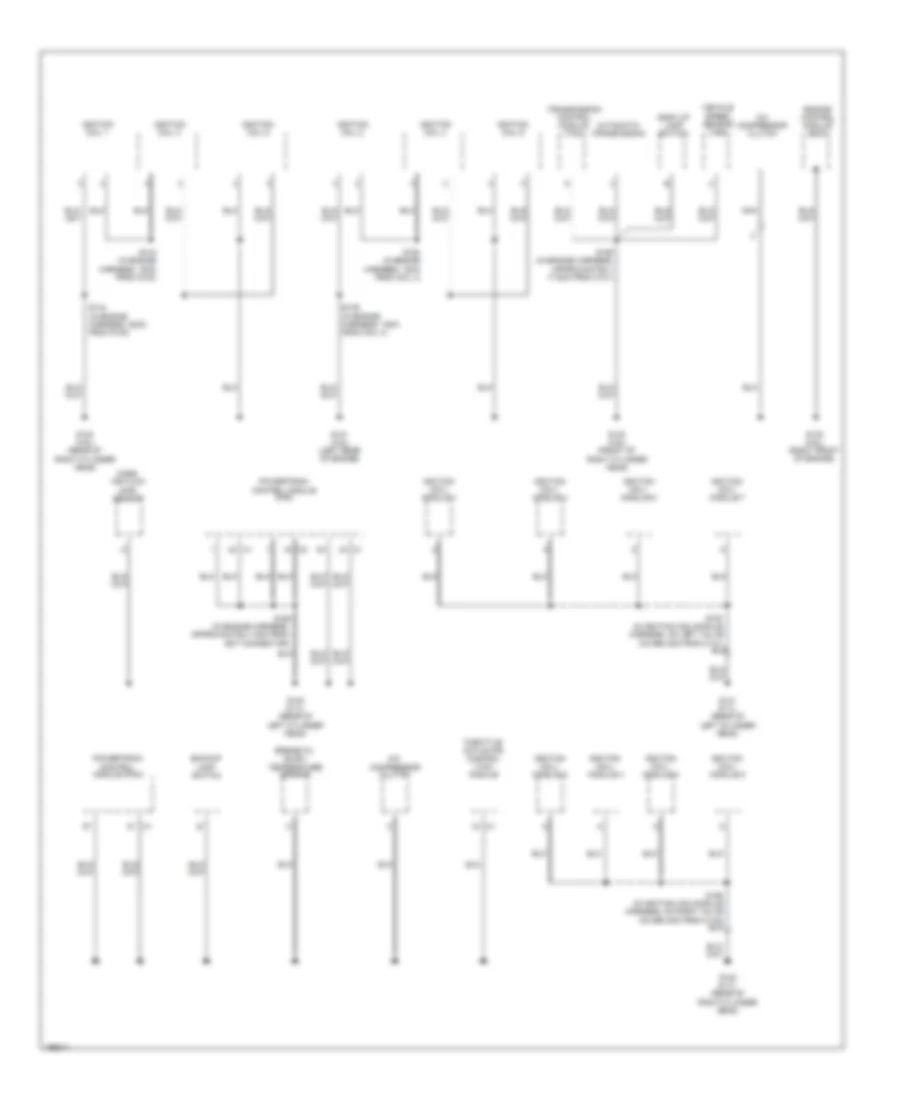 Ground Distribution Wiring Diagram 5 of 5 for Cadillac CTS 2005