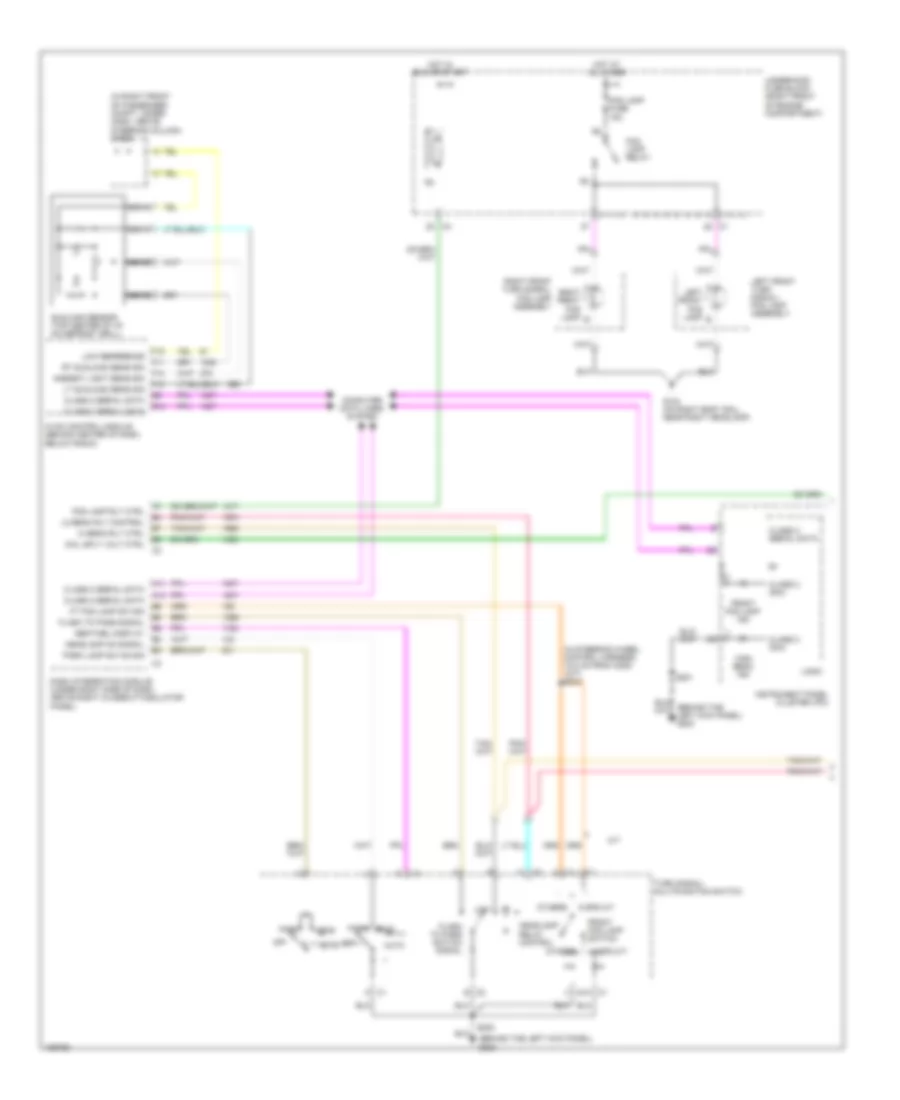 Headlights Wiring Diagram 1 of 2 for Cadillac CTS 2005