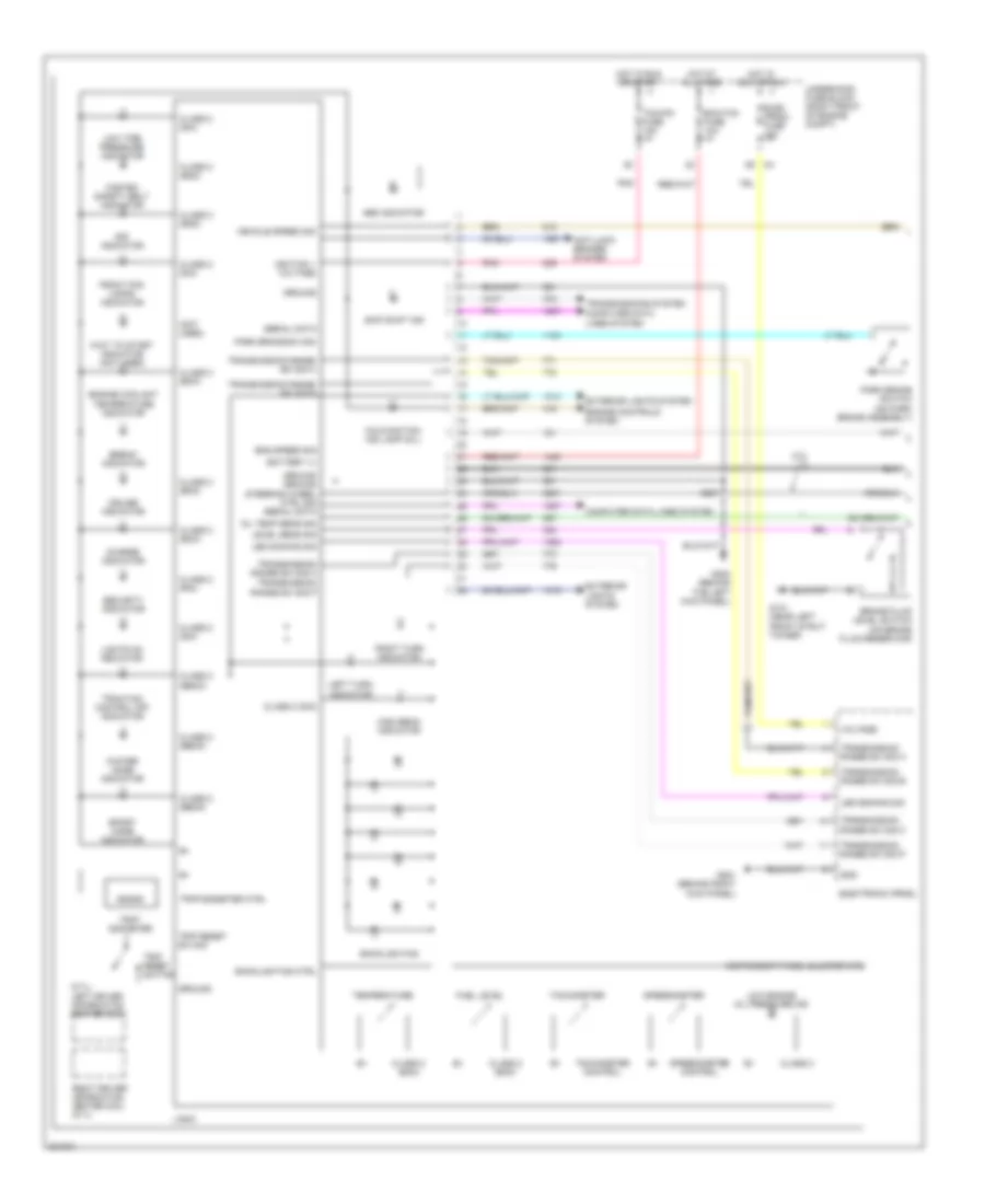 Instrument Cluster Wiring Diagram 1 of 2 for Cadillac CTS 2005