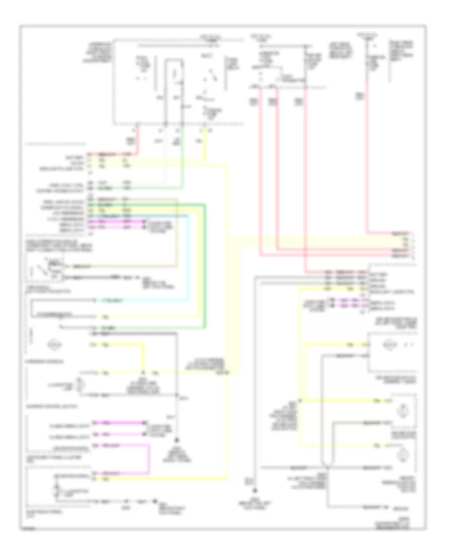 Instrument Illumination Wiring Diagram (1 of 2) for Cadillac CTS 2005