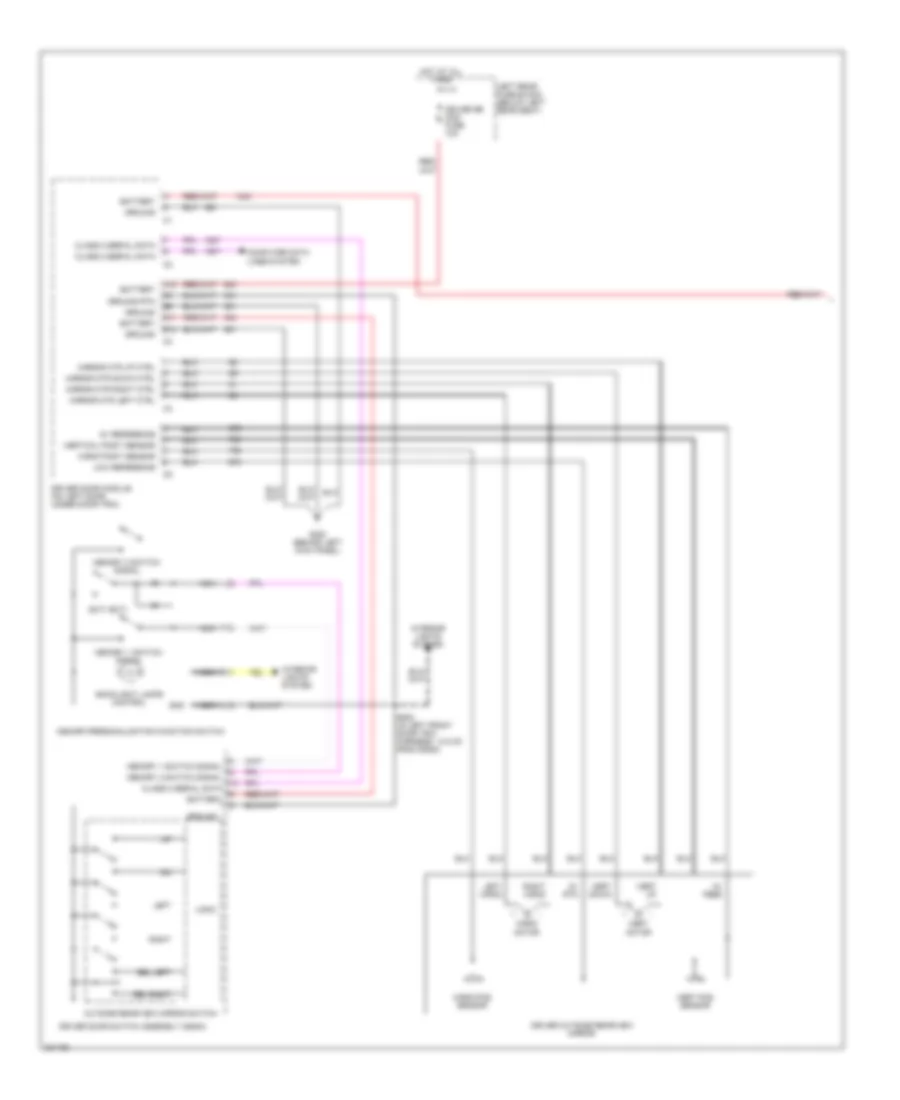 Memory Mirrors Wiring Diagram 1 of 2 for Cadillac CTS 2005