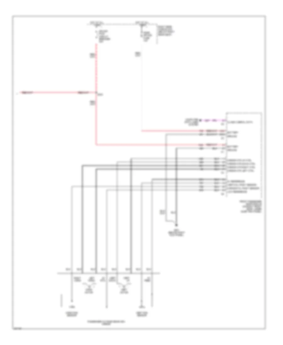 Memory Mirrors Wiring Diagram 2 of 2 for Cadillac CTS 2005