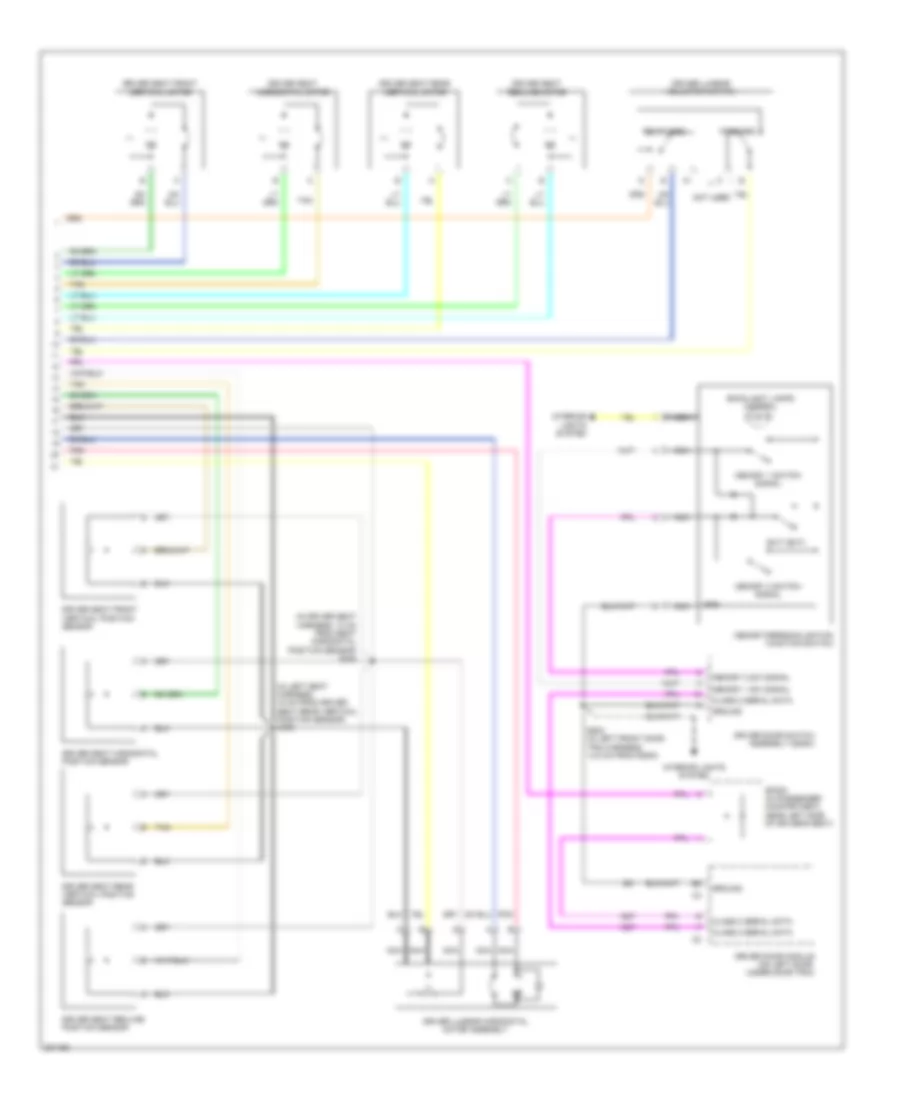 Memory Seat Wiring Diagram 2 of 2 for Cadillac CTS 2005