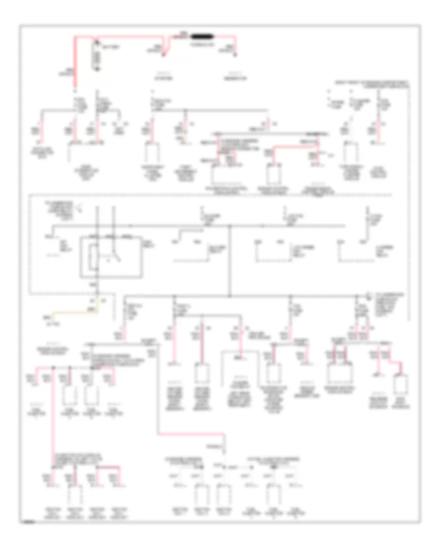 Power Distribution Wiring Diagram 1 of 7 for Cadillac CTS 2005