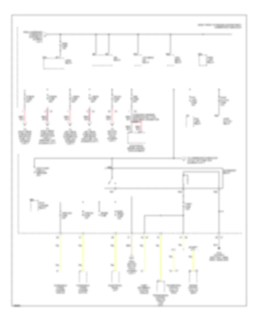 Power Distribution Wiring Diagram 2 of 7 for Cadillac CTS 2005