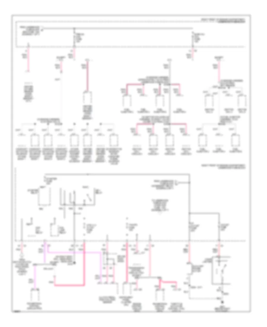 Power Distribution Wiring Diagram 3 of 7 for Cadillac CTS 2005