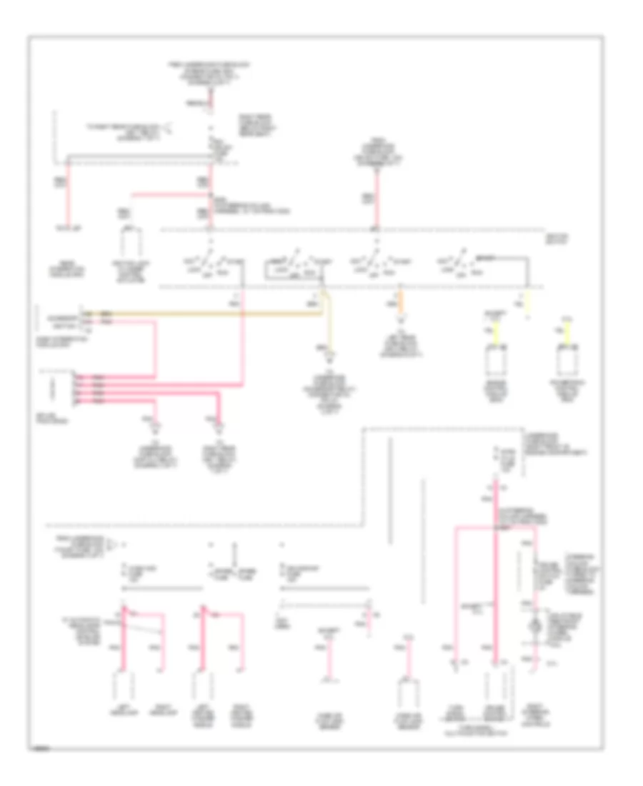 Power Distribution Wiring Diagram 4 of 7 for Cadillac CTS 2005