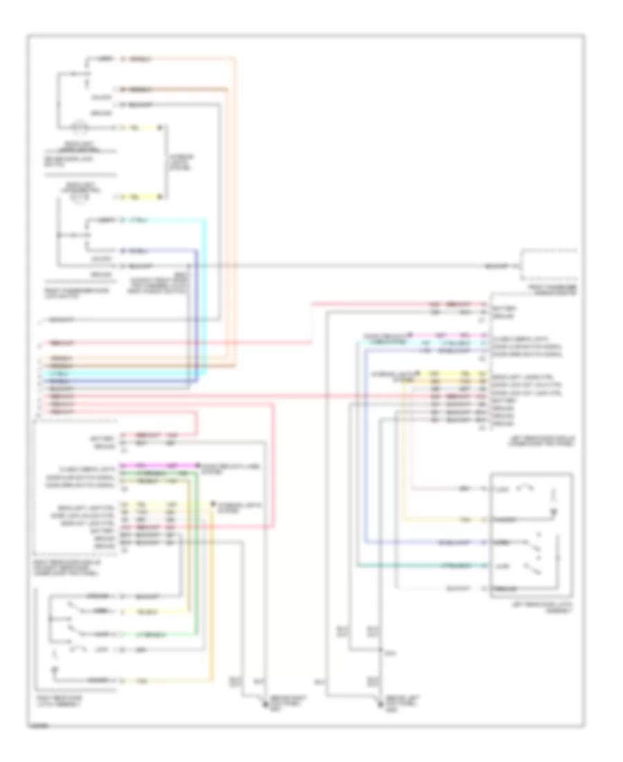 Power Door Locks Wiring Diagram (2 of 2) for Cadillac CTS 2005