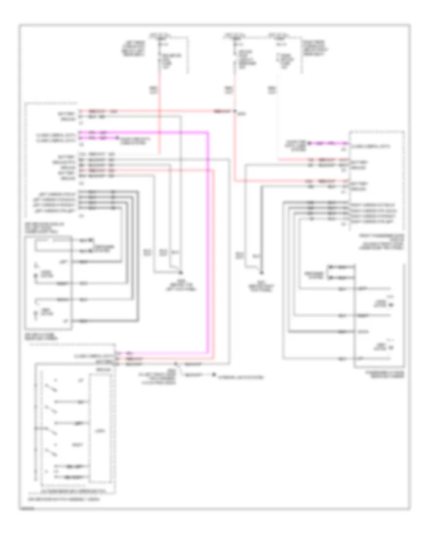 Power Mirrors Wiring Diagram for Cadillac CTS 2005