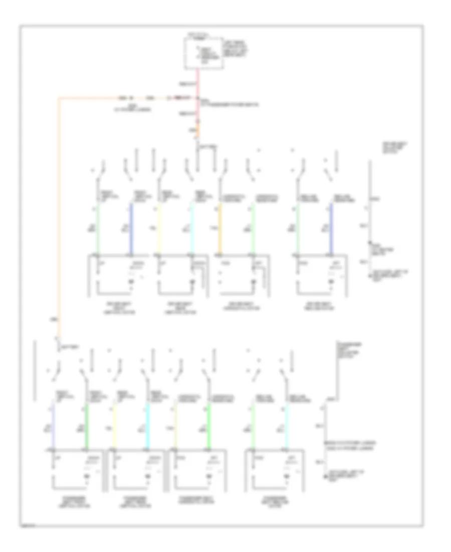 Power Seats Wiring Diagram for Cadillac CTS 2005