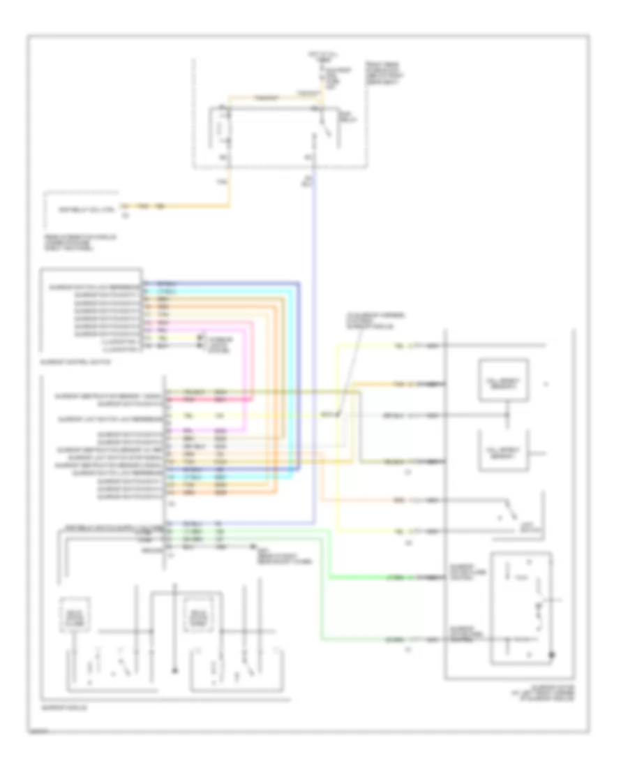 Sunroof Wiring Diagram for Cadillac CTS 2005