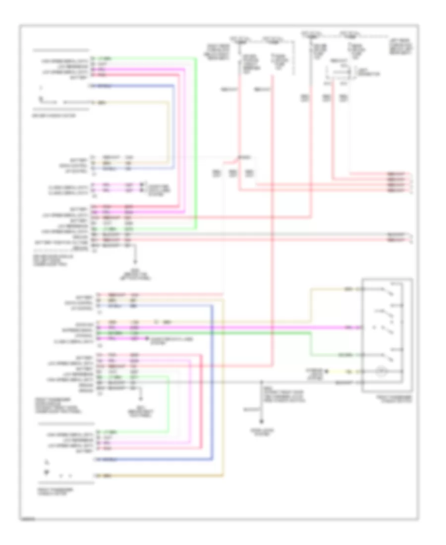 Power Windows Wiring Diagram 1 of 2 for Cadillac CTS 2005