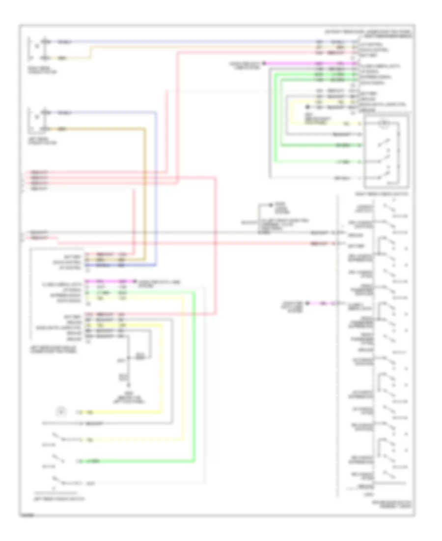 Power Windows Wiring Diagram 2 of 2 for Cadillac CTS 2005