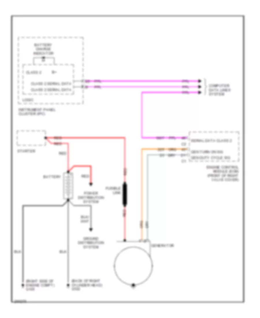2 8L VIN T Charging Wiring Diagram for Cadillac CTS 2005