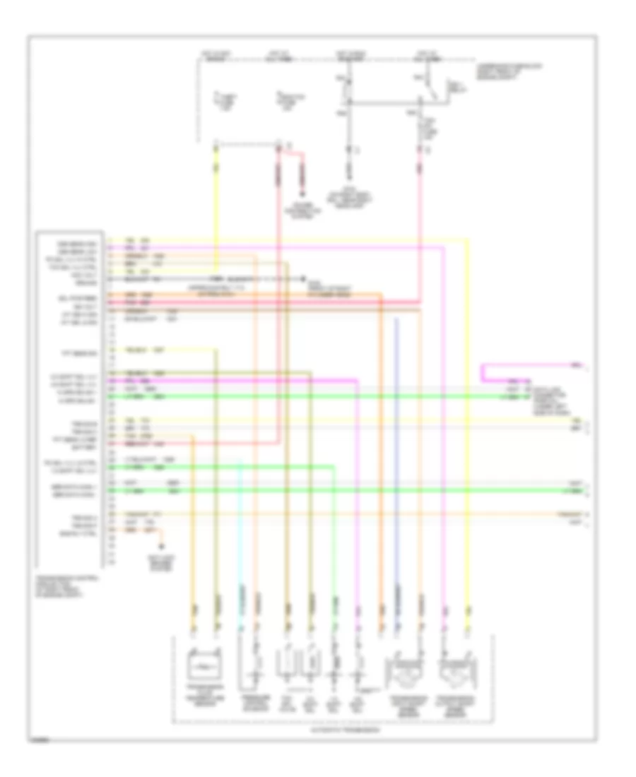 3.6L VIN 7, AT Wiring Diagram (1 of 2) for Cadillac CTS 2005