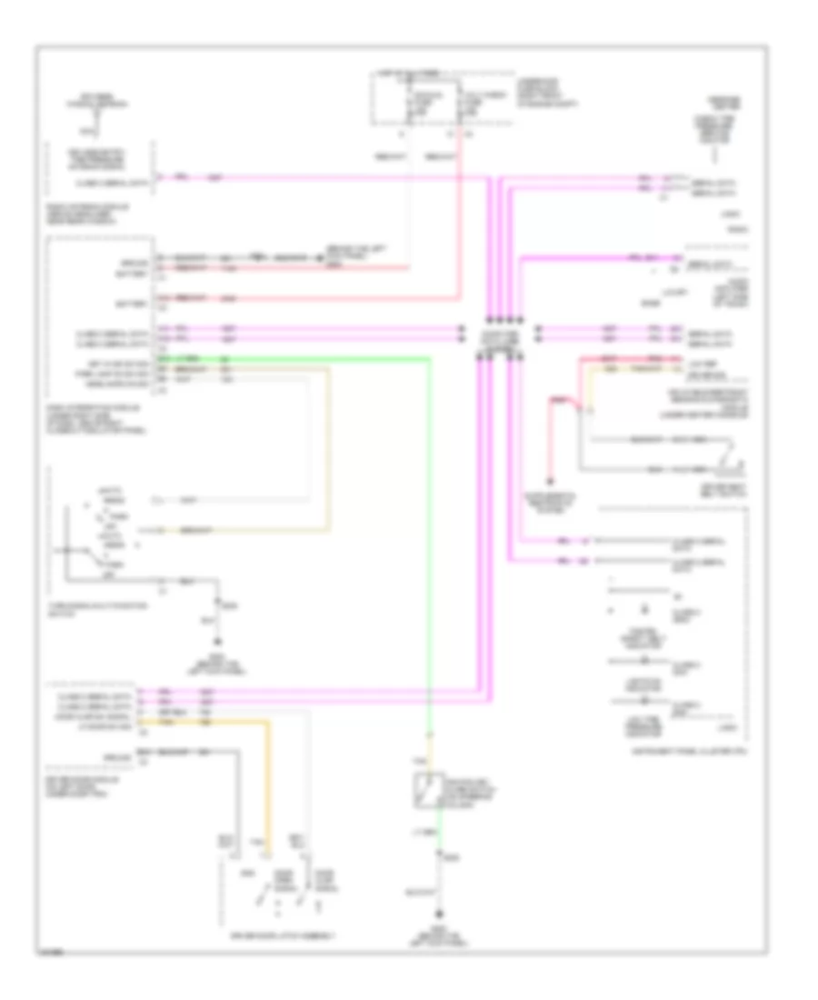 Warning Systems Wiring Diagram for Cadillac CTS 2005