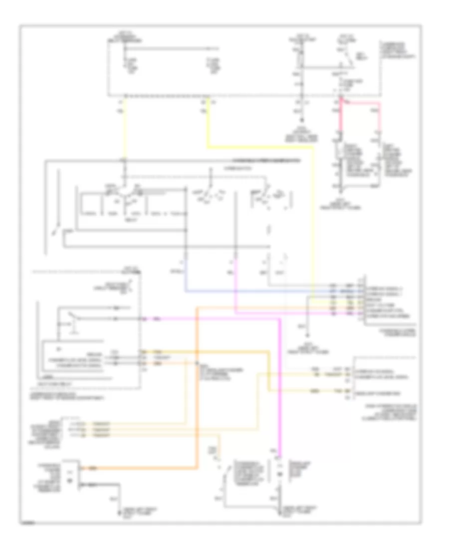 Wiper Washer Wiring Diagram for Cadillac CTS 2005