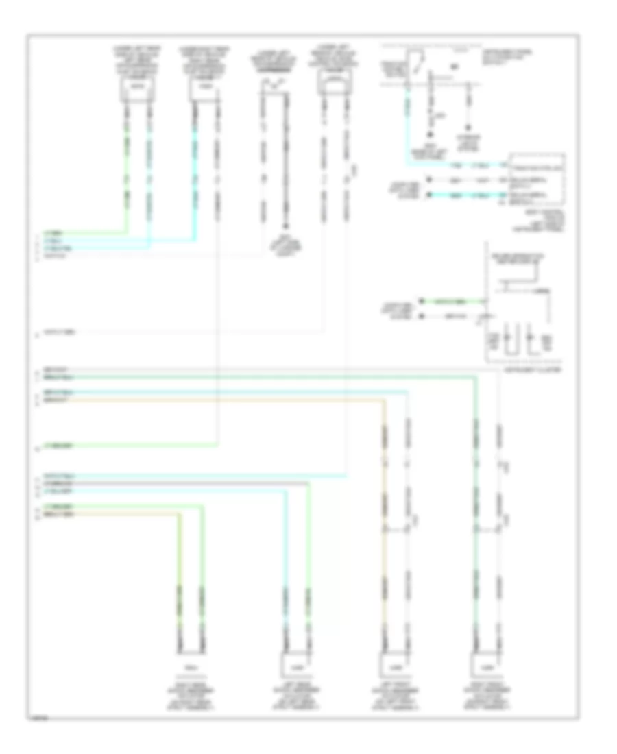 Electronic Suspension Wiring Diagram (2 of 2) for Cadillac XTS Vsport Premium 2014