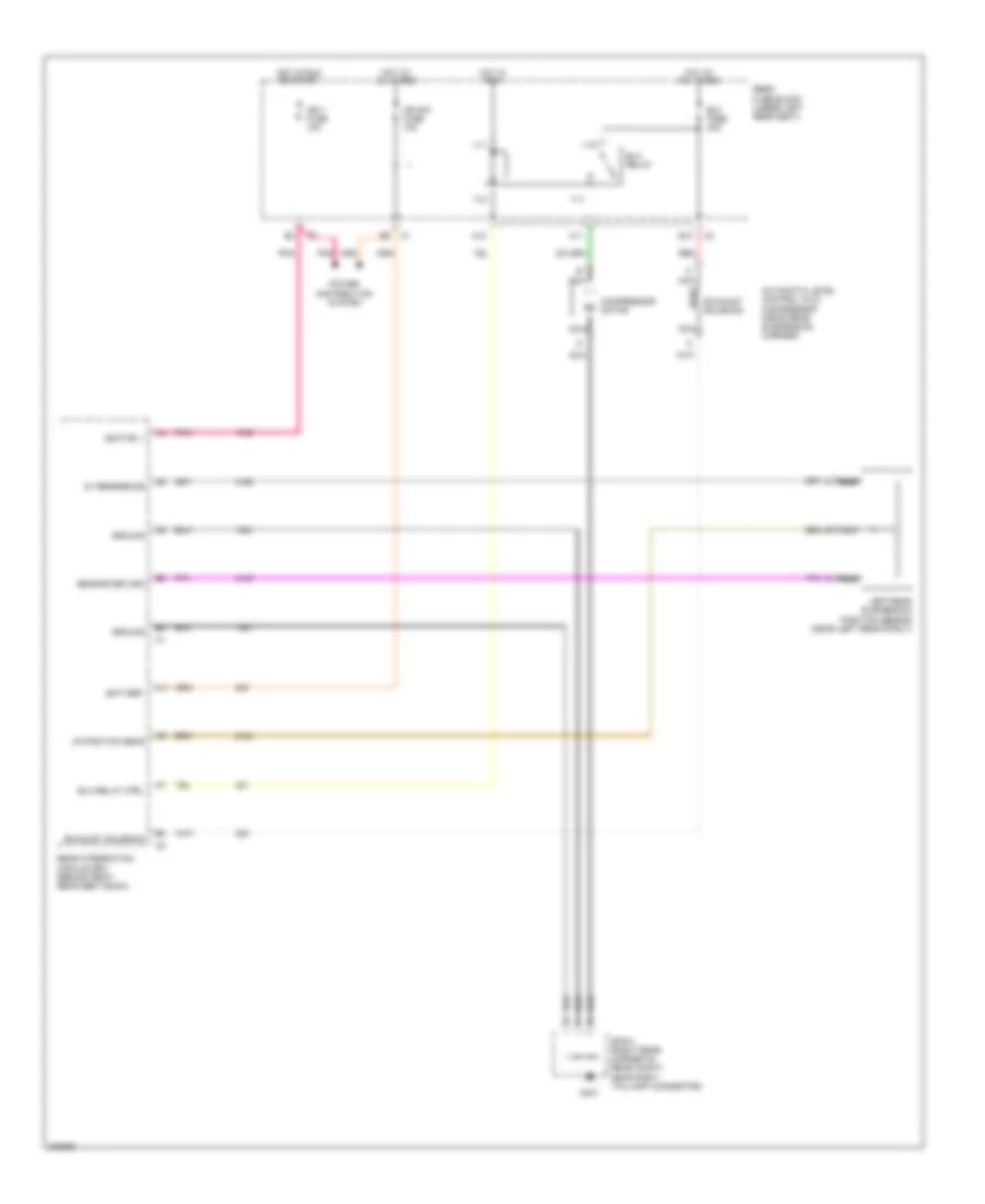 Electronic Level Control Wiring Diagram without Electronic Suspension for Cadillac DeVille 2005