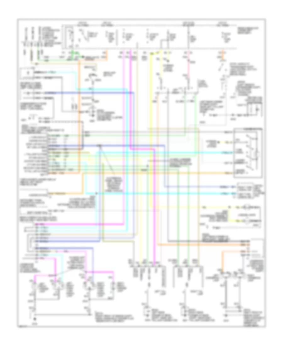 Exterior Lamps Wiring Diagram, without Trailer Tow for Cadillac DeVille 2005