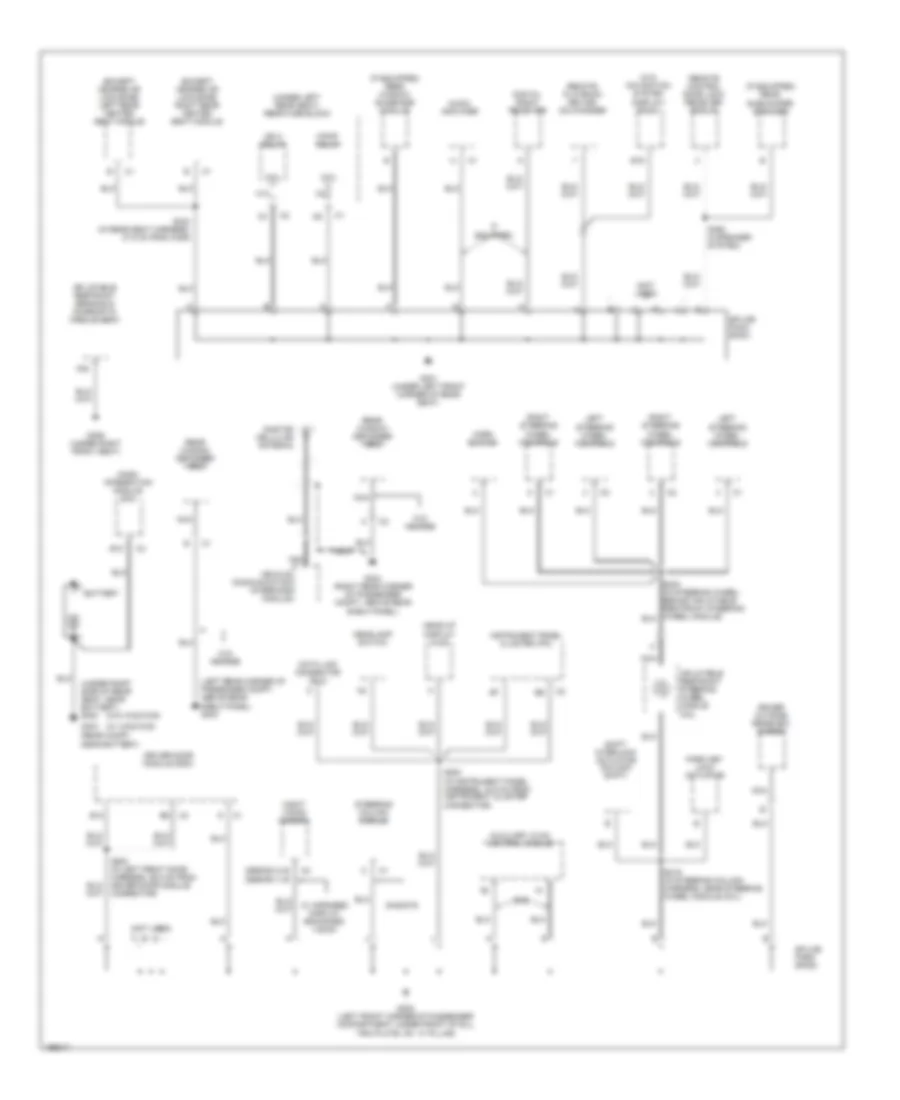 Ground Distribution Wiring Diagram 3 of 6 for Cadillac DeVille 2005