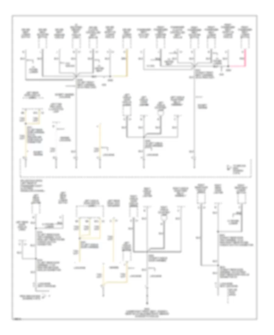 Ground Distribution Wiring Diagram (4 of 6) for Cadillac DeVille 2005