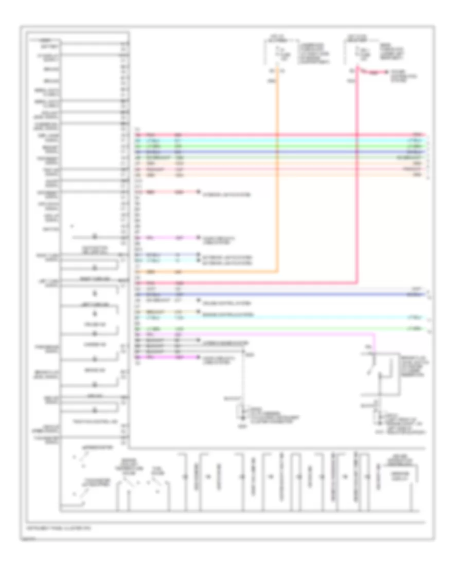 Instrument Cluster Wiring Diagram 1 of 2 for Cadillac DeVille 2005