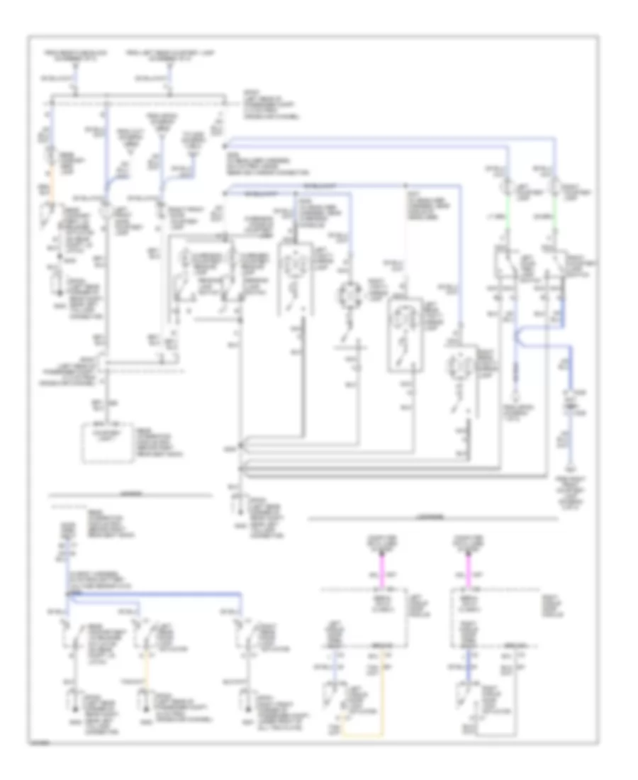 Courtesy Lamps Wiring Diagram, Hearse  Limousine (2 of 2) for Cadillac DeVille 2005