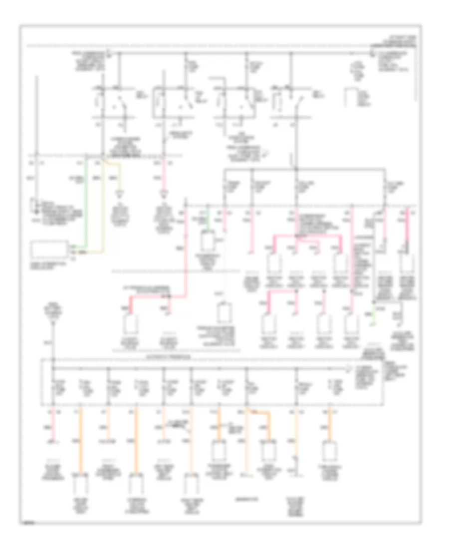 Power Distribution Wiring Diagram 2 of 8 for Cadillac DeVille 2005