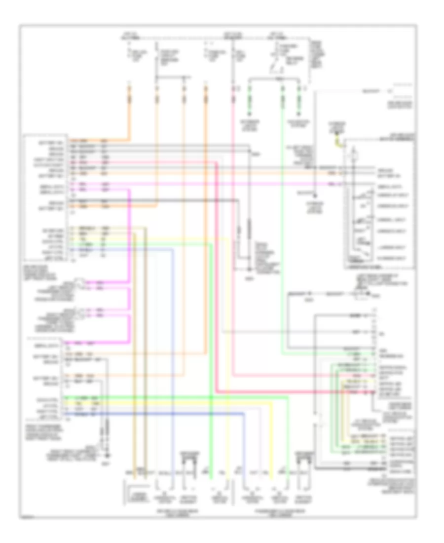 Power Mirrors Wiring Diagram for Cadillac DeVille 2005