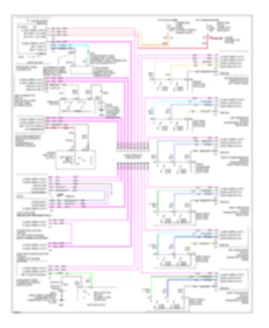 Warning Systems Wiring Diagram for Cadillac DeVille 2005