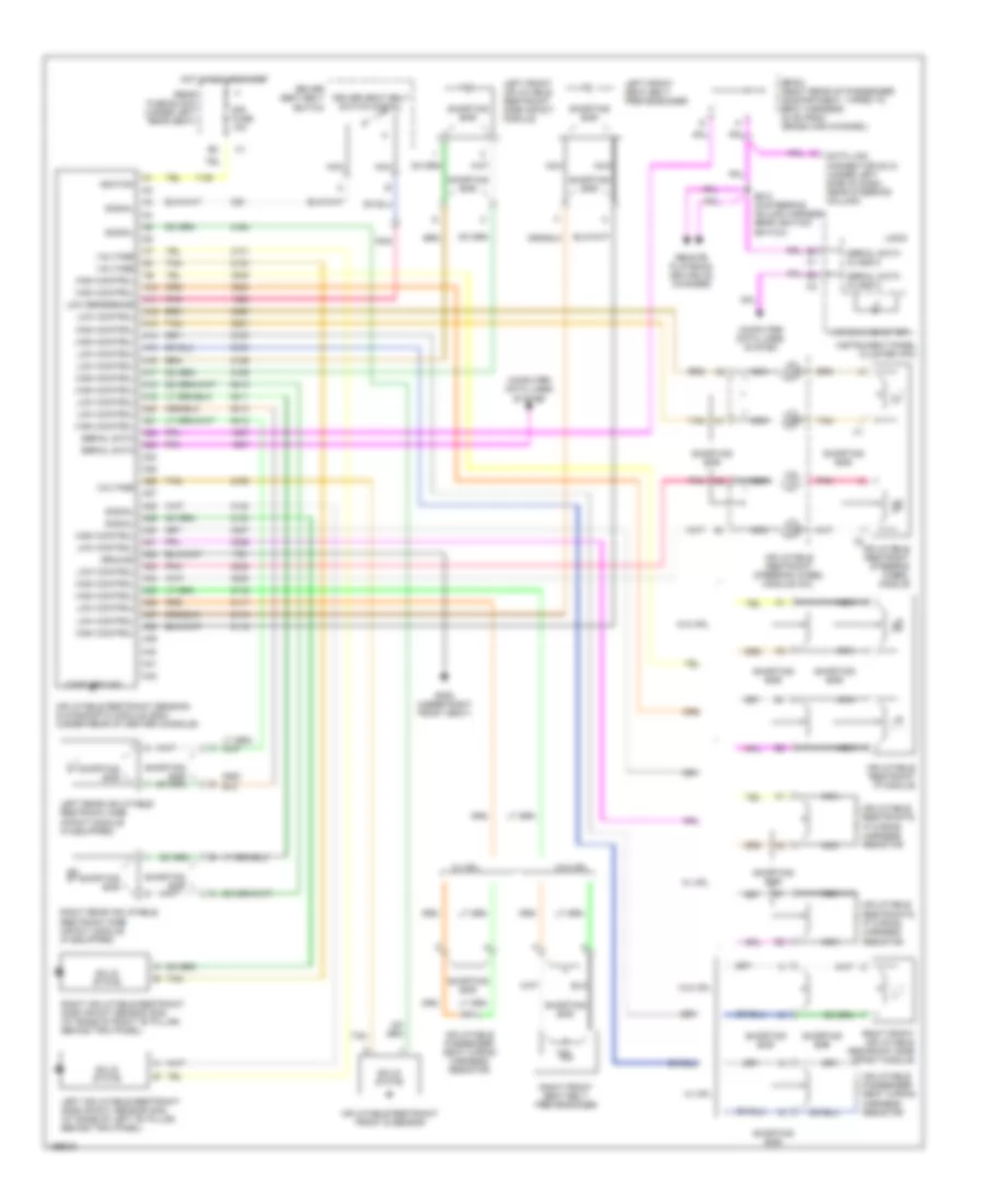 Supplemental Restraints Wiring Diagram for Cadillac DeVille DHS 2005