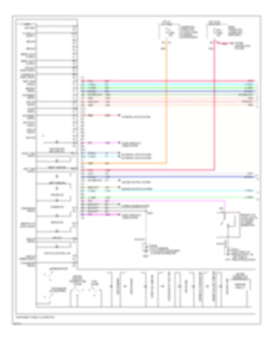 Instrument Cluster Wiring Diagram 1 of 2 for Cadillac DeVille DTS 2005