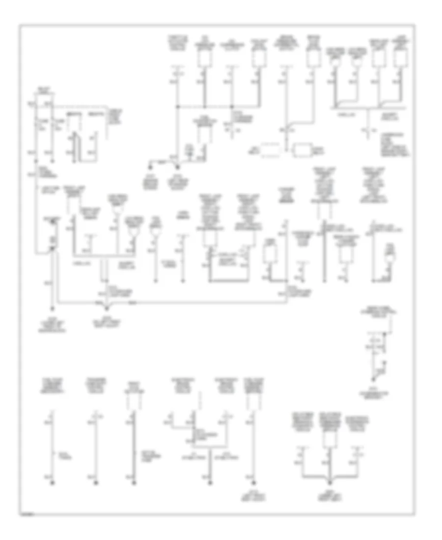 Ground Distribution Wiring Diagram 1 of 6 for Cadillac Escalade 2005