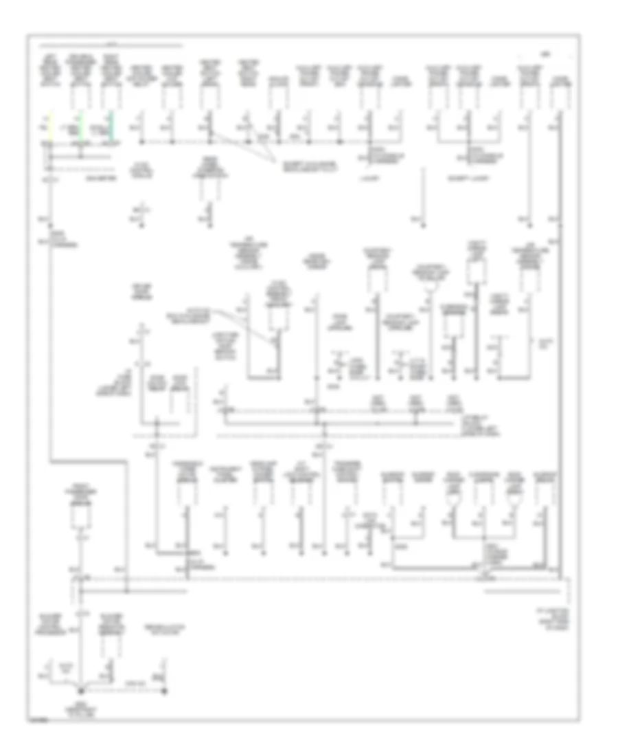 Ground Distribution Wiring Diagram (3 of 6) for Cadillac Escalade 2005