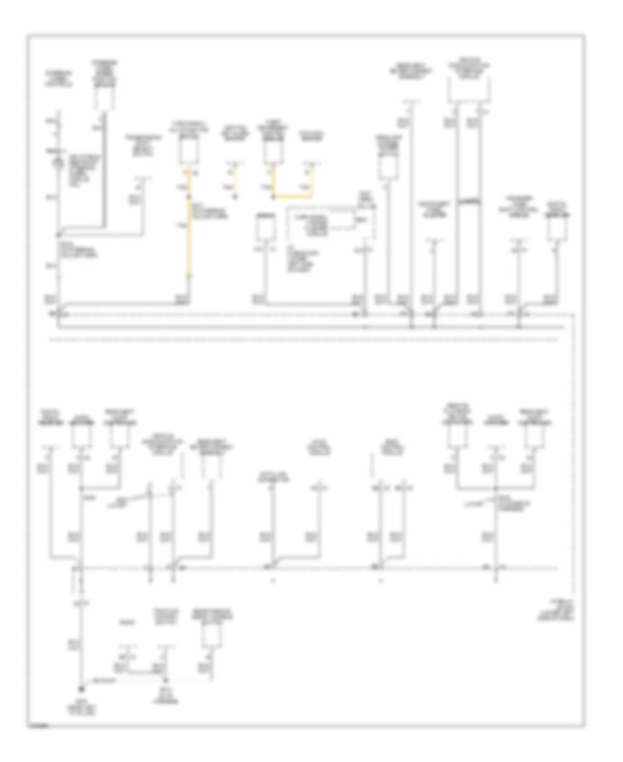 Ground Distribution Wiring Diagram (4 of 6) for Cadillac Escalade 2005