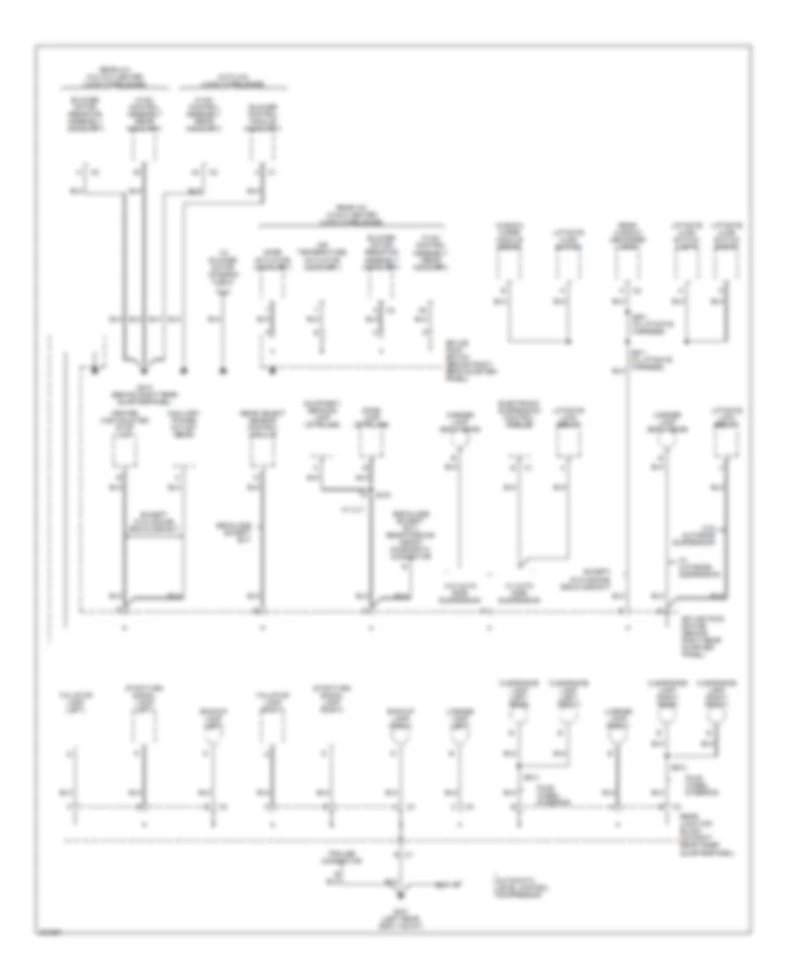 Ground Distribution Wiring Diagram 5 of 6 for Cadillac Escalade 2005