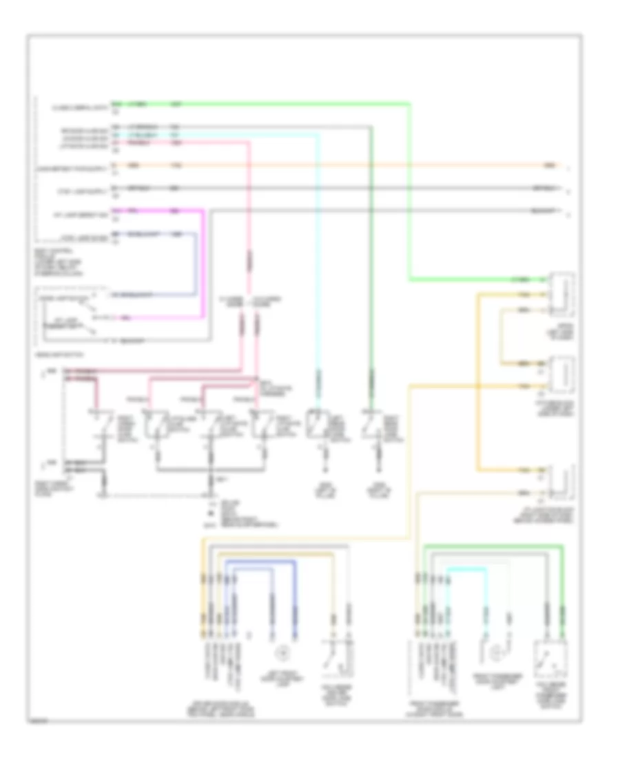 Courtesy Lamps Wiring Diagram 1 of 2 for Cadillac Escalade 2005