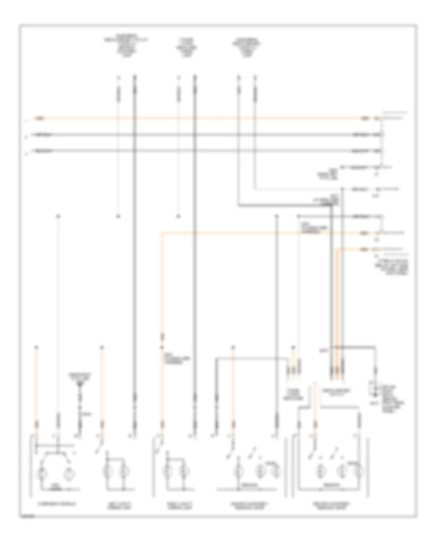 Courtesy Lamps Wiring Diagram (2 of 2) for Cadillac Escalade 2005
