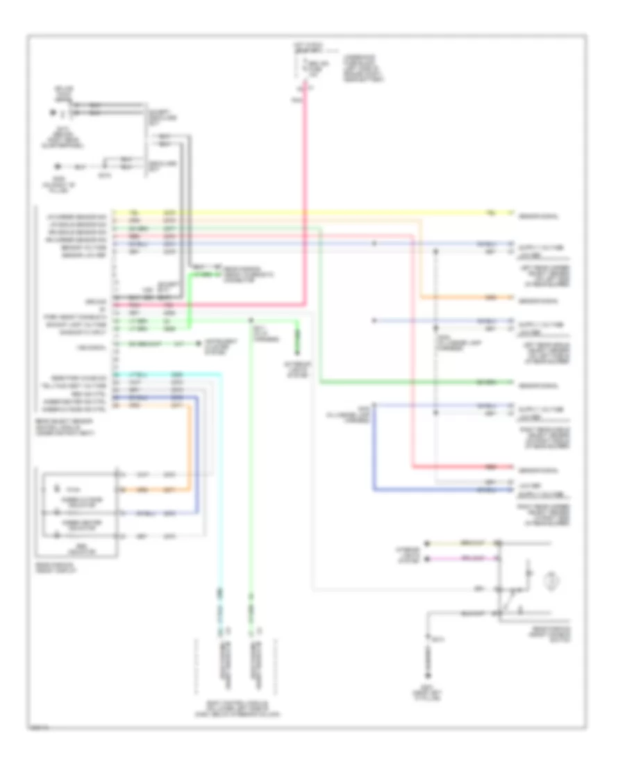 Parking Assistant Wiring Diagram for Cadillac Escalade 2005