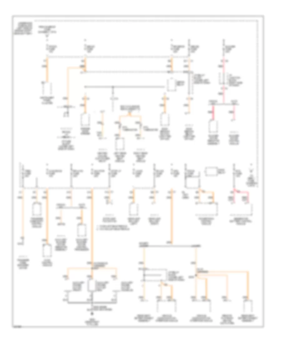 Power Distribution Wiring Diagram 2 of 6 for Cadillac Escalade 2005