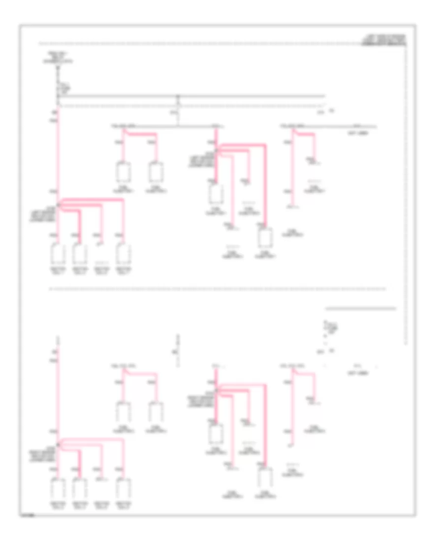 Power Distribution Wiring Diagram 4 of 6 for Cadillac Escalade 2005