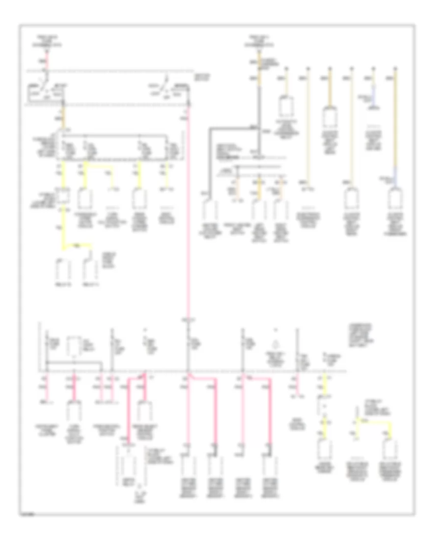 Power Distribution Wiring Diagram 6 of 6 for Cadillac Escalade 2005