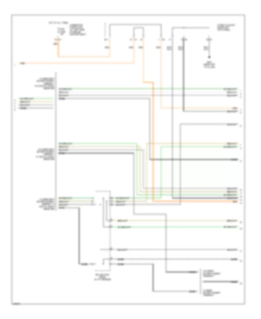 Mid-Line Radio Wiring Diagram, without Rear Seat Audio (3 of 4) for Cadillac Escalade 2005