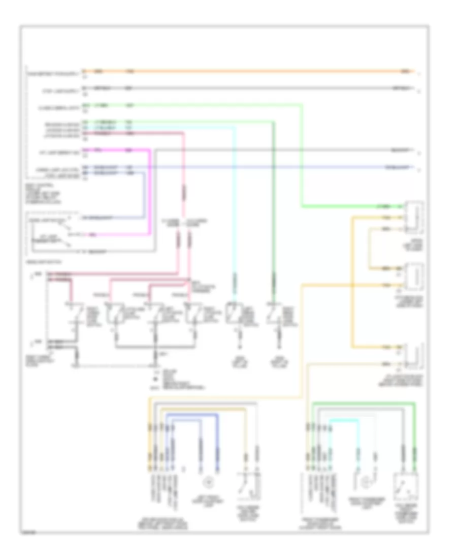Courtesy Lamps Wiring Diagram 1 of 2 for Cadillac Escalade EXT 2005