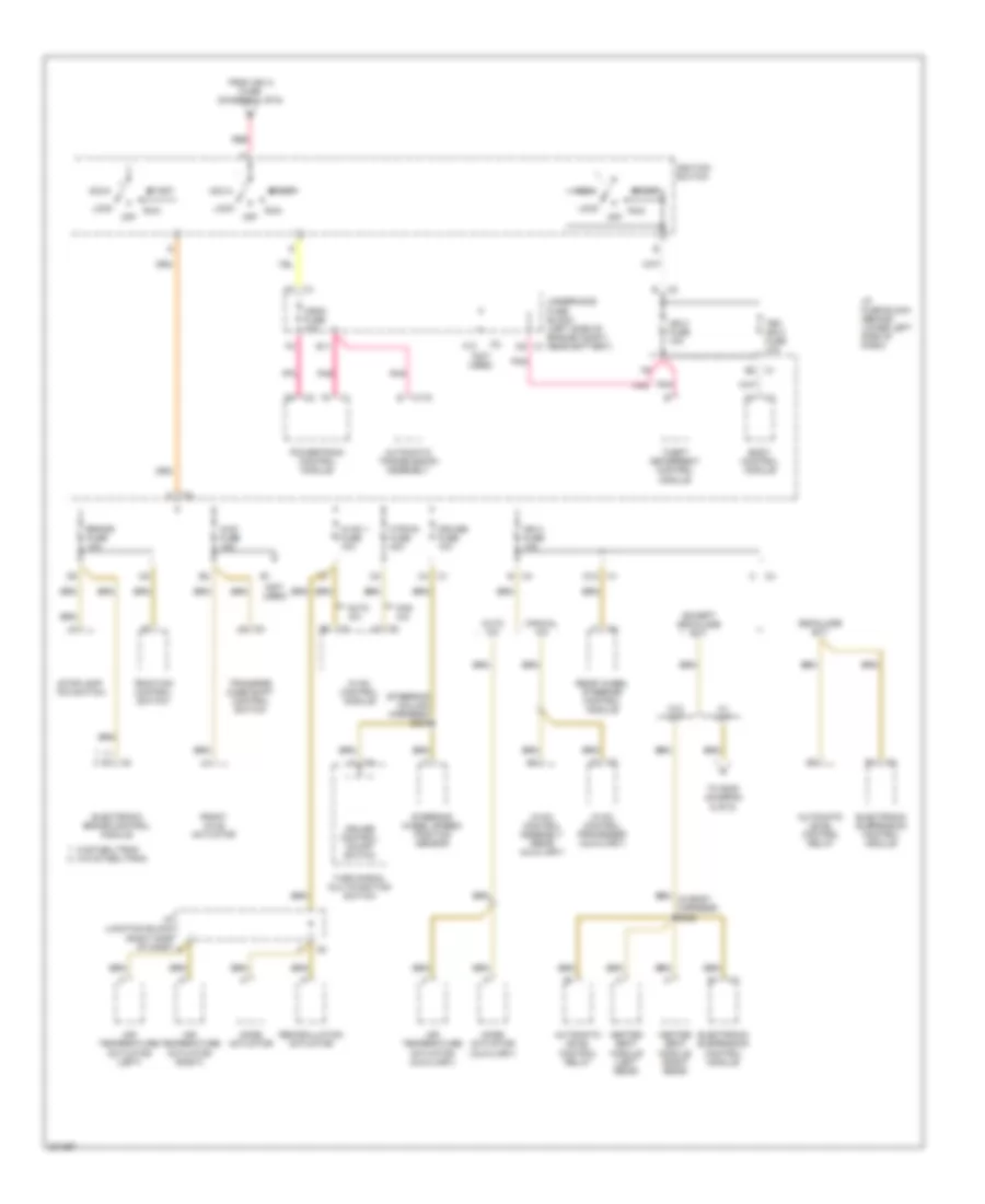Power Distribution Wiring Diagram (5 of 6) for Cadillac Escalade EXT 2005