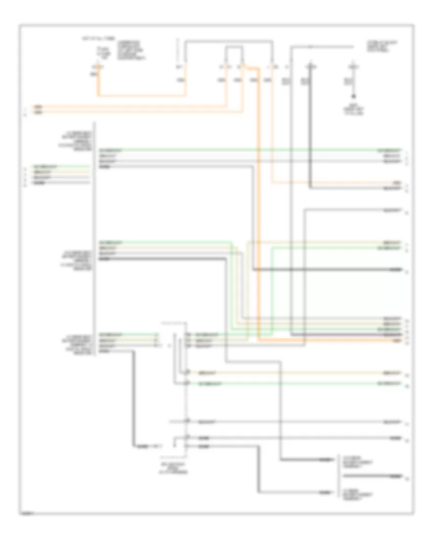 Mid-Line Radio Wiring Diagram, with Rear Seat Audio (3 of 4) for Cadillac Escalade EXT 2005