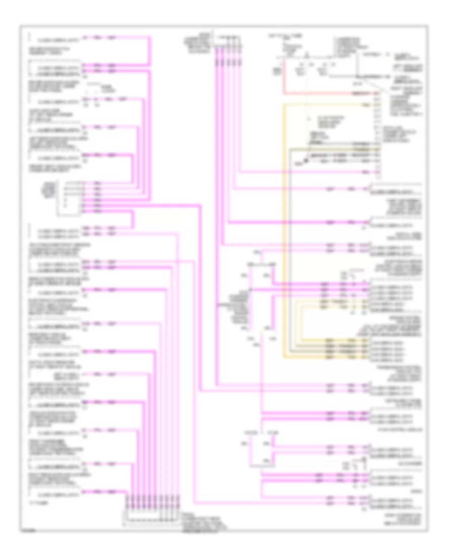 Computer Data Lines Wiring Diagram for Cadillac SRX 2005