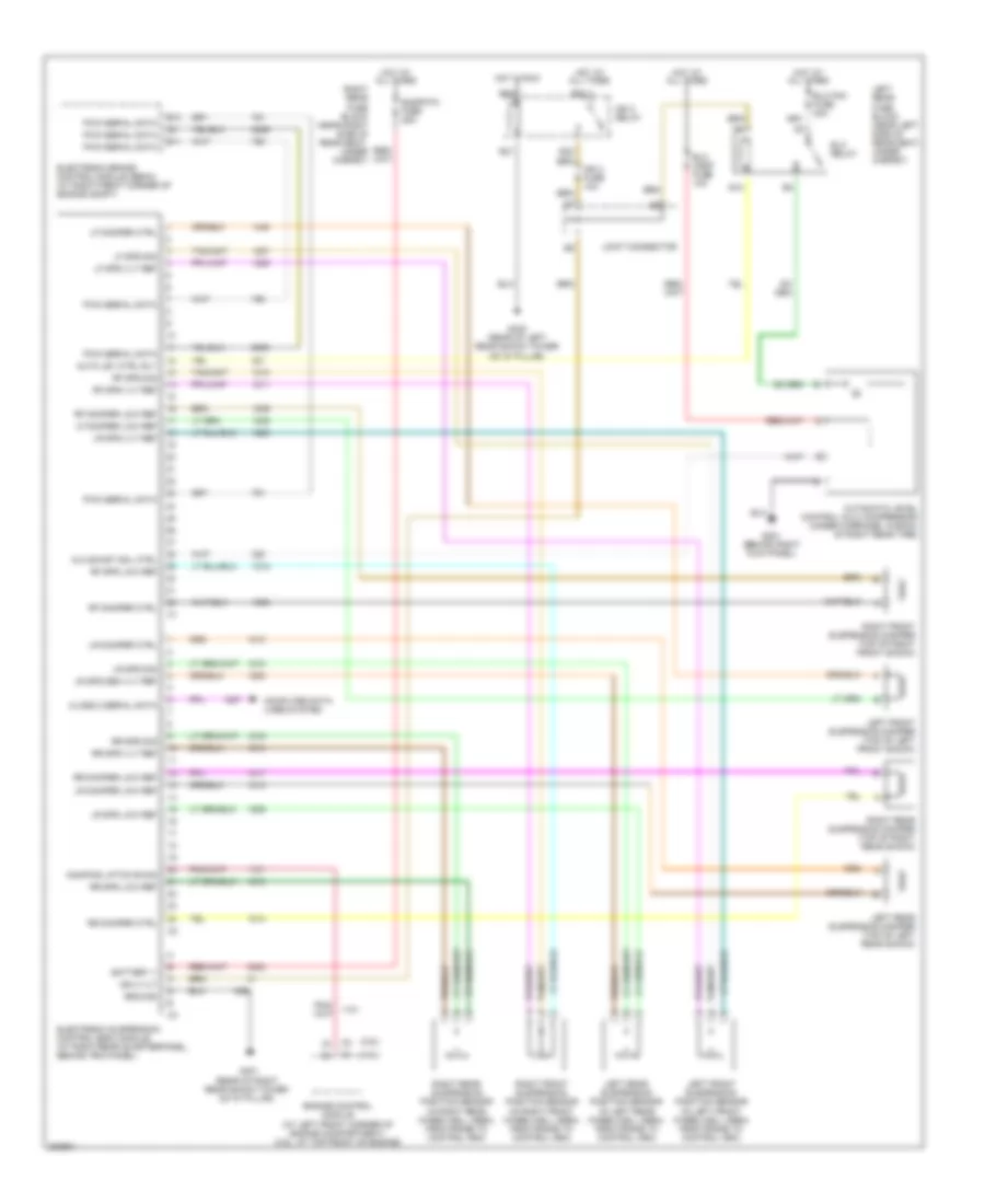 Electronic Suspension Wiring Diagram for Cadillac SRX 2005
