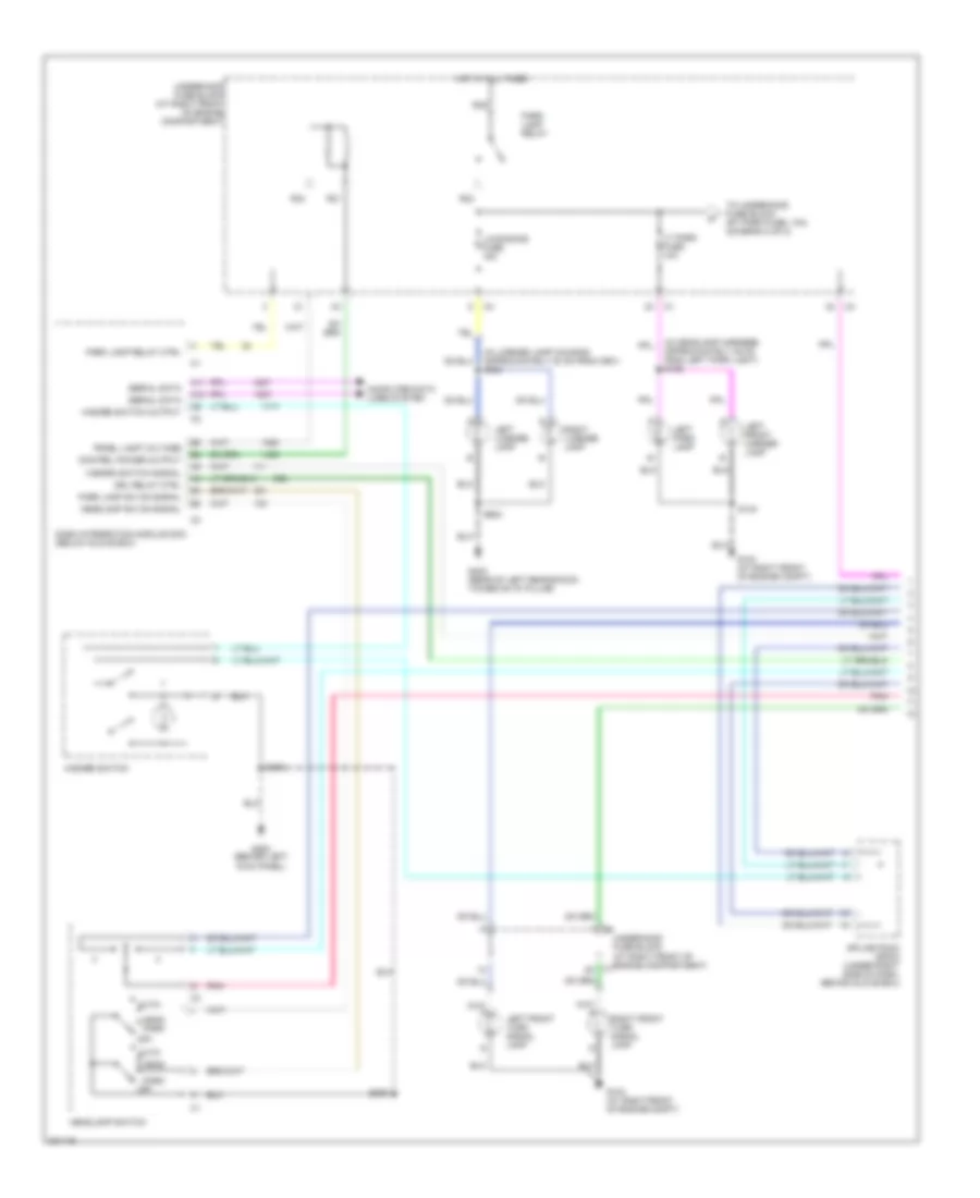Exterior Lamps Wiring Diagram 1 of 2 for Cadillac SRX 2005